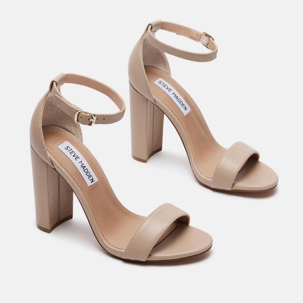 Steve Madden Carrson Nude Heels